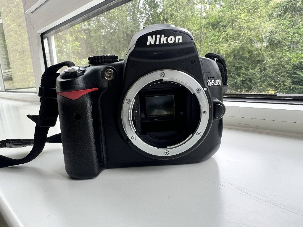 Nikon D5000 + 18-55 VR + 55-200 VR | Complete set, Gebruikt, Spiegelreflex, Lensdop, 12 megapixels