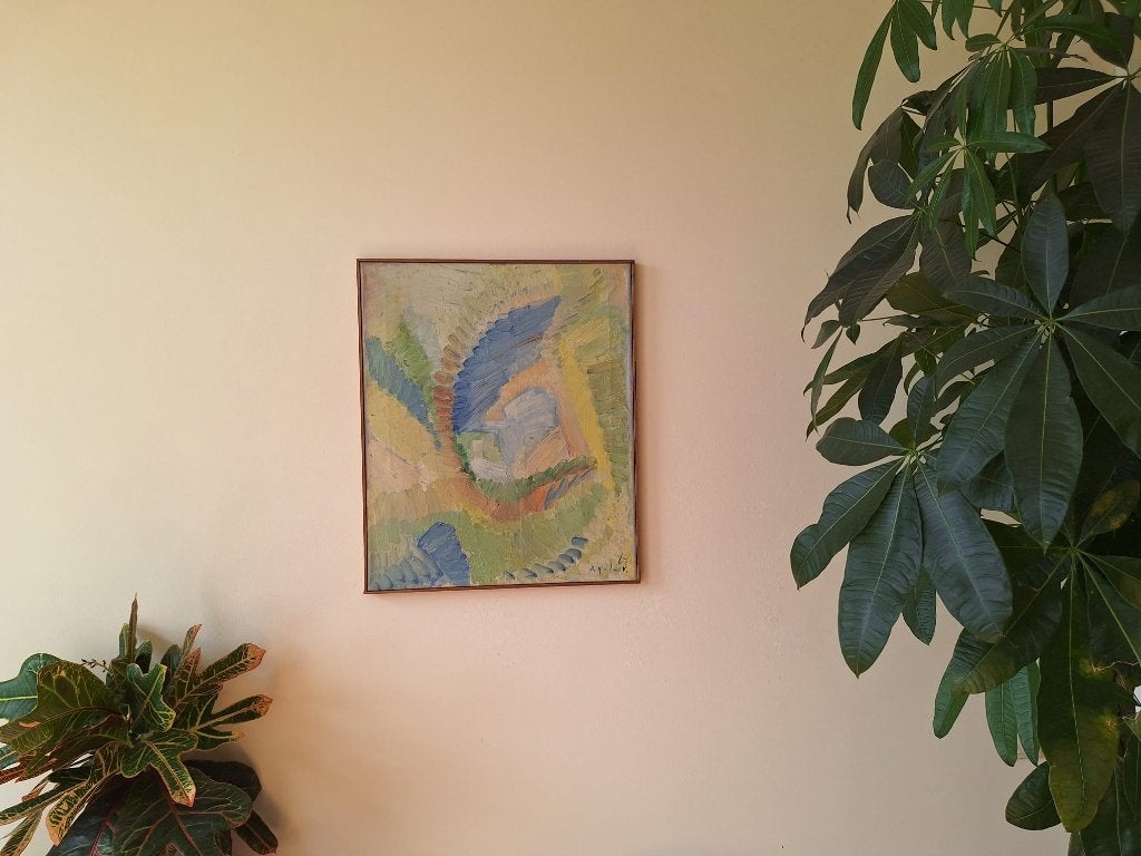 Schilderij - abstract - Rudi Polder, Ophalen, Abstract, Papier/karton, Handgeschilderd