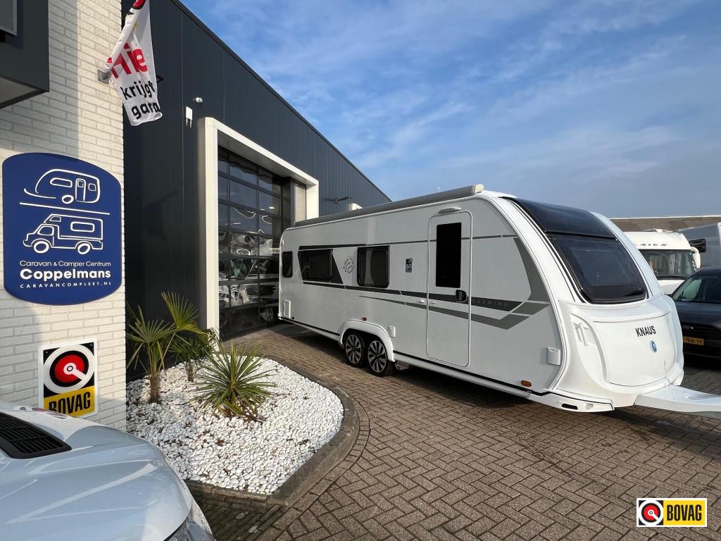 Knaus Sudwind 650 PXB queensbed, bomvol opties, Caravans en Kamperen, Caravans, Rondzit, Bedrijf, Schokbreker, Tot en met 4