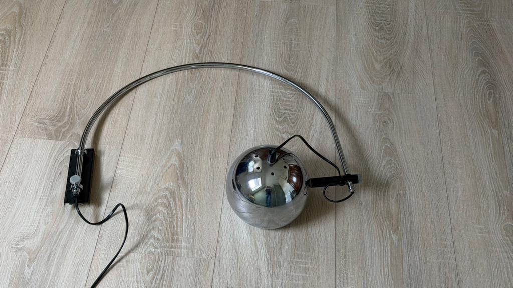 Vintage Gepo eyeball wandlamp booglamp, Ophalen of Verzenden, Gebruikt, Metaal, Sixties seventies