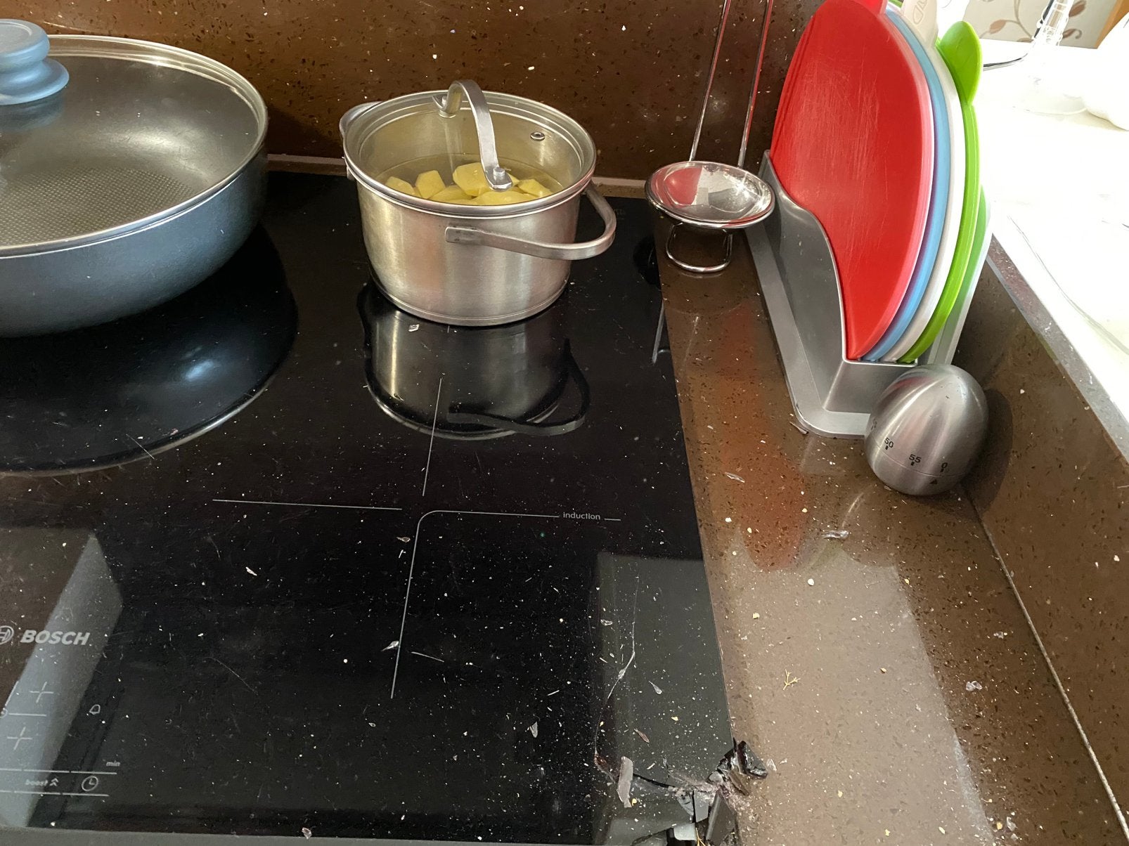 Kookplaat, Ophalen, Gebruikt, 4 kookzones, Inbouw