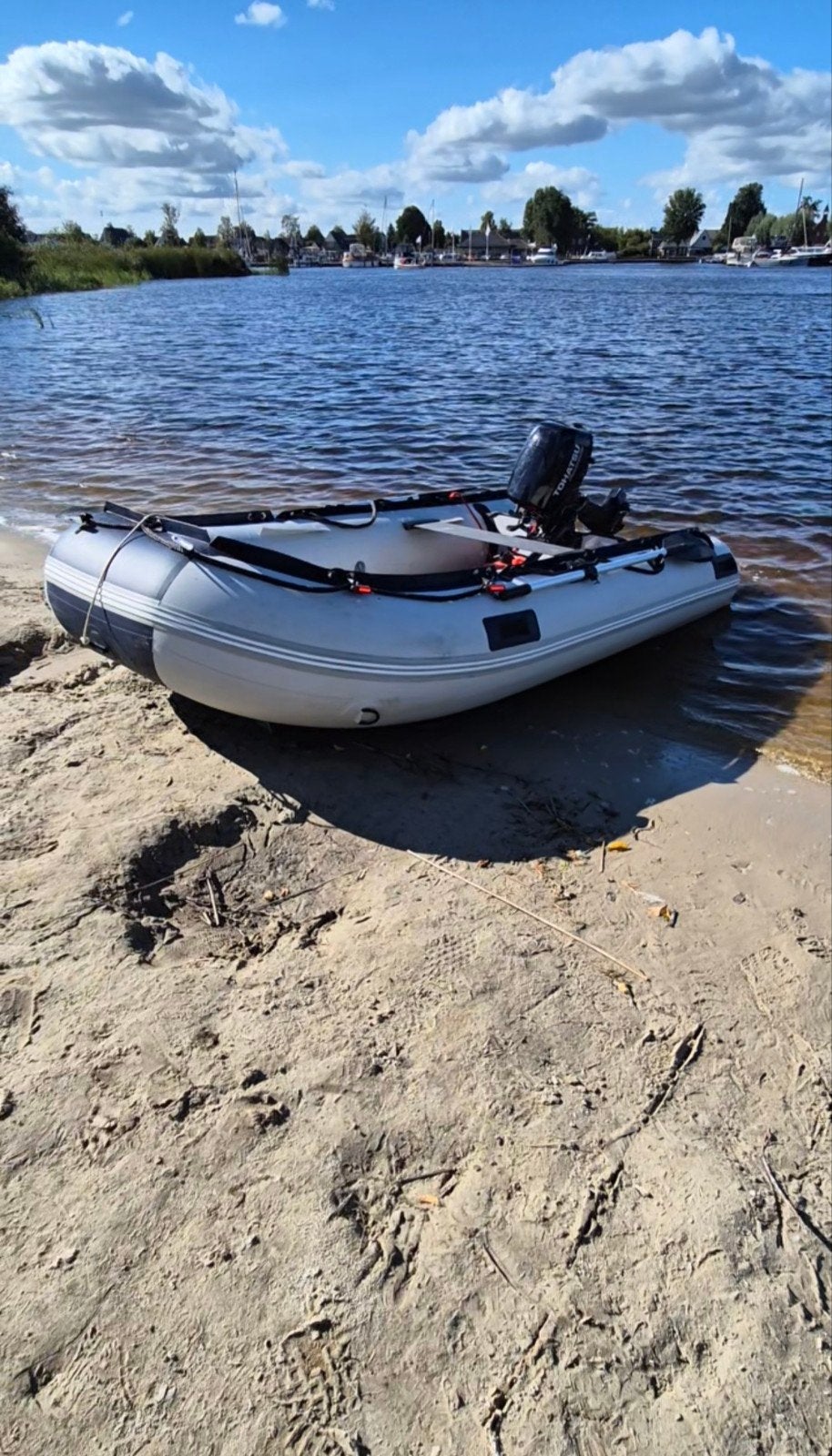 rubberboot met buitenboordmotor - Zo goed als nieuw, Ophalen, Zo goed als nieuw