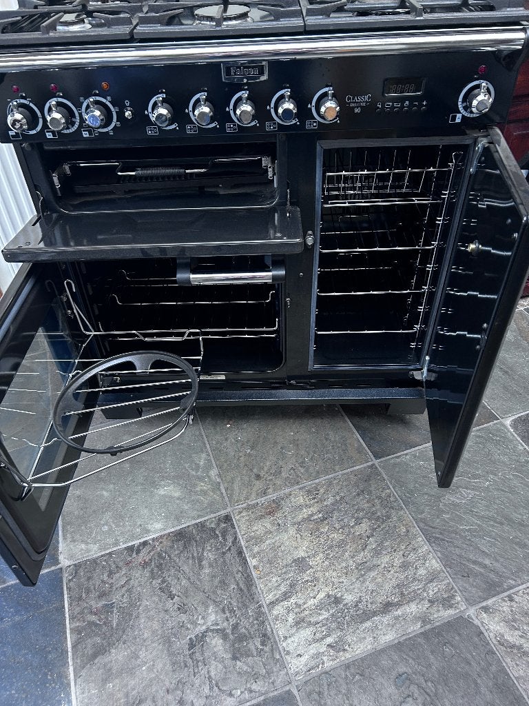 ,fornuizen gasfornuis merk falcon met elektrische oven,, Witgoed en Apparatuur, Ophalen, 60 cm of meer, Zo goed als nieuw, Inductie