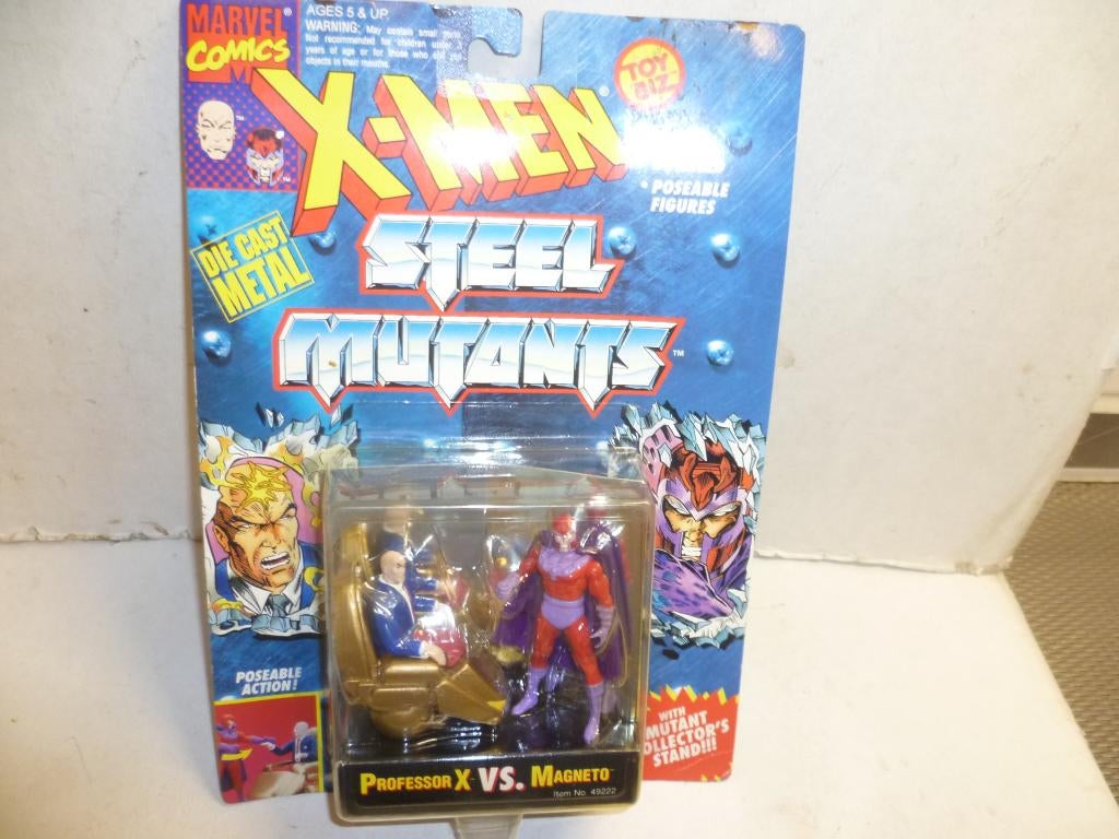 Marvel Comics Steel Mutants Professor V.S. Magneto Toy Biz, Ophalen of Verzenden, Nieuw, Actiefiguur of Pop