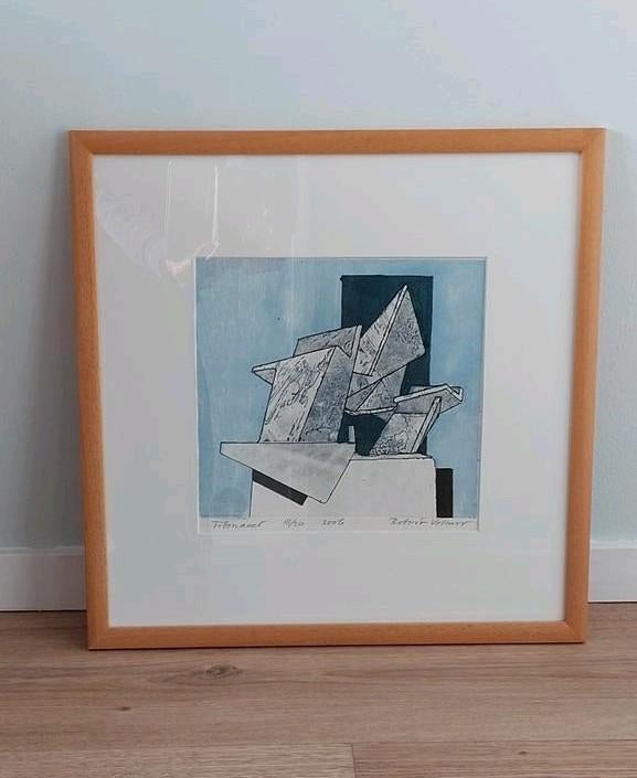 Zeefdruk 'Fibonacci' van Robert Volmer, Ophalen