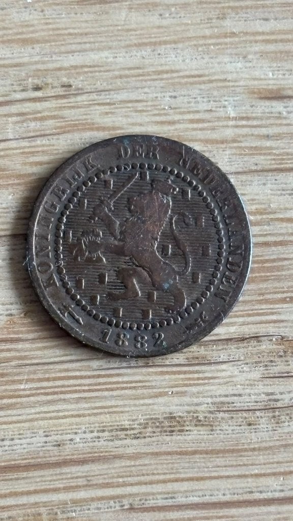 1 cent munt uit 1882, Ophalen of Verzenden, Koning Willem III, 1 cent, Losse munt