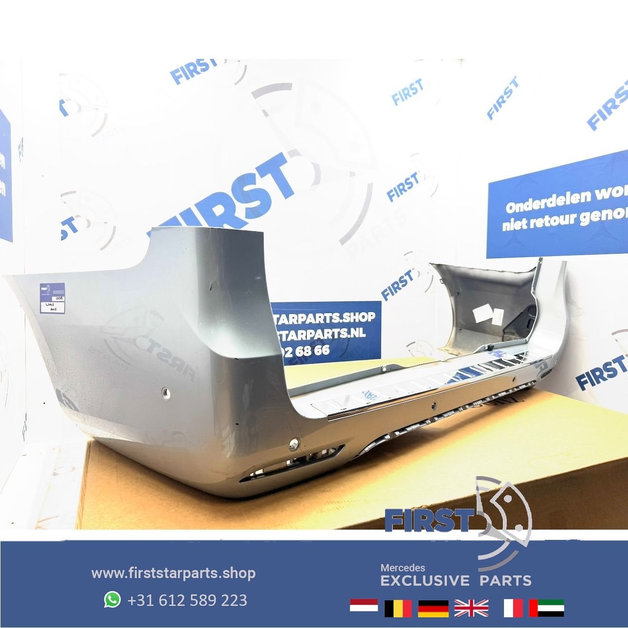 W447 VITO / V KLASSE AMG ACHTERBUMPER ZWART WIT GRIJS ZILVER, Gebruikt, -, Ophalen of Verzenden, Bumper