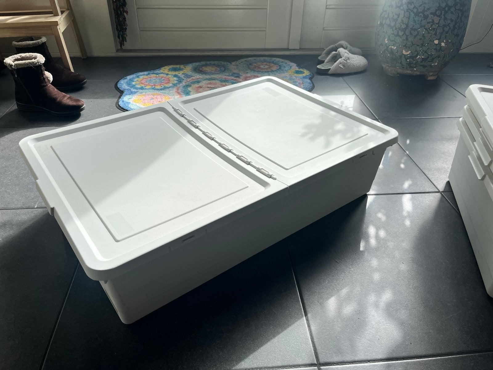 IKEA 4x Witte opbergbak SOCKERBIT 50x70x19, Ophalen, Doos, 40 tot 60 cm, 50 tot 75 cm