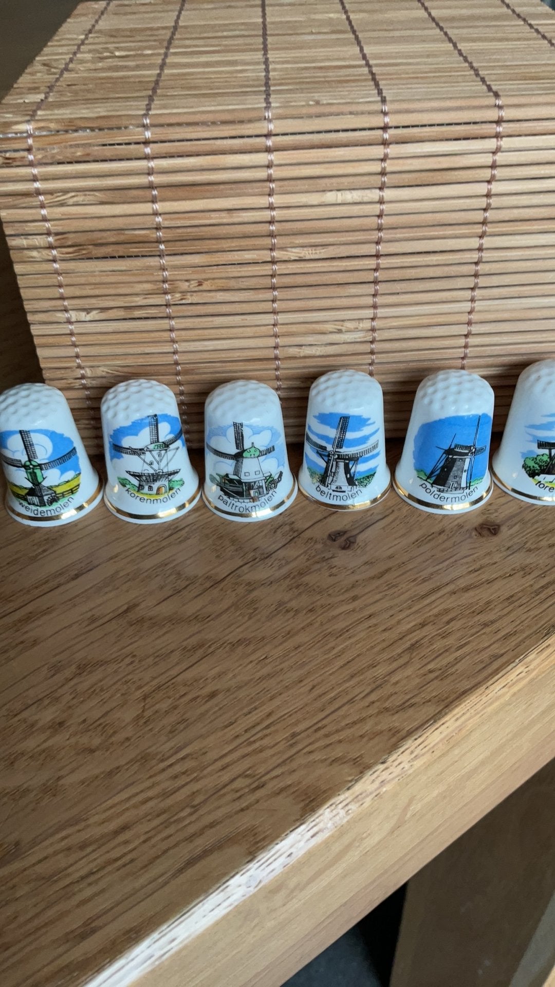 Molens vingerhoed vingerhoedje vingerhoedjes vingerhoeden, Verzamelen, Vingerhoedjes, Ophalen of Verzenden, Nieuw, Porselein, Nederland