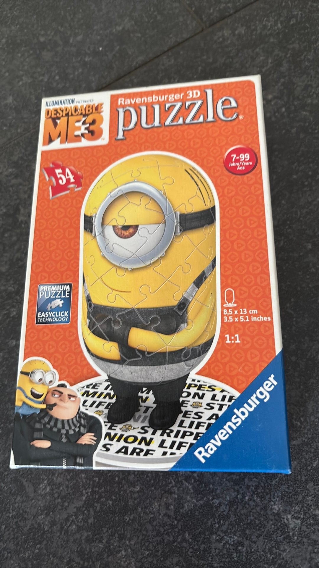 3D puzzle van de Minions, Ophalen, Minder dan 500 stukjes, Zo goed als nieuw, Rubik's of 3D-puzzel
