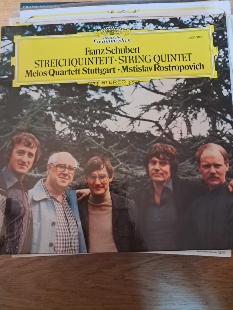 LP Vinyl Schubert strijkerskwintet Melos kwartet Stuttgart, Ophalen, Romantiek, 12 inch, Kamermuziek