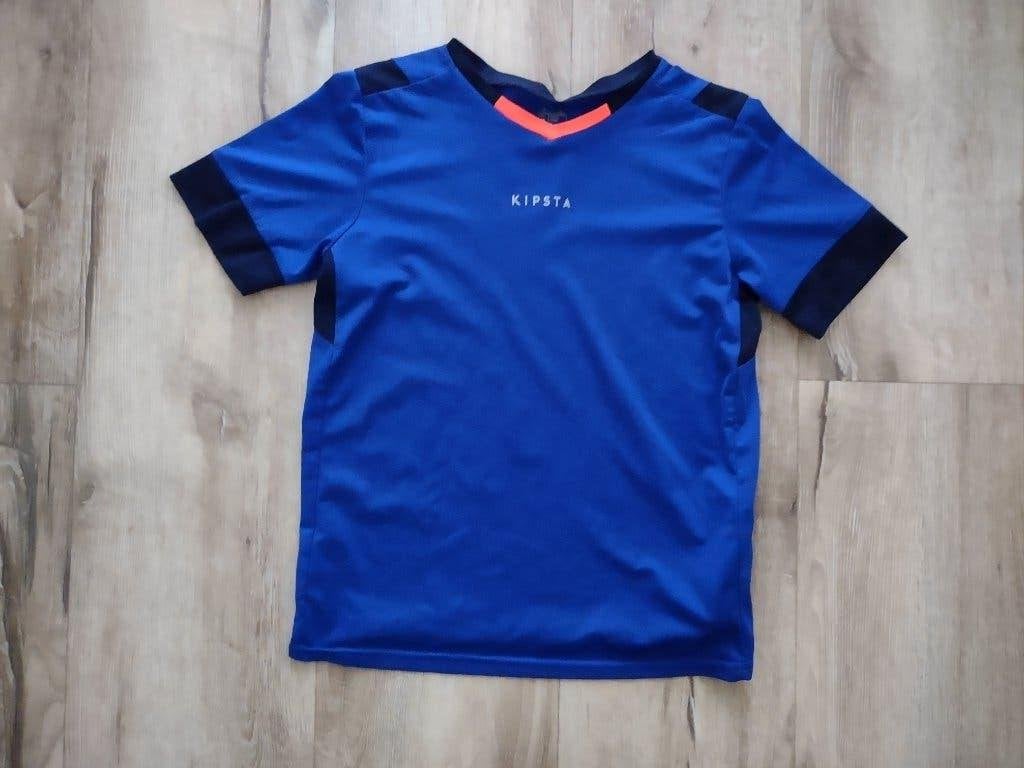 Mooi blauw sportshirt van Kipsta, maat 140. Voetbalshirt., Onb, Kipsta, Sport- of Zwemkleding, Ophalen of Verzenden