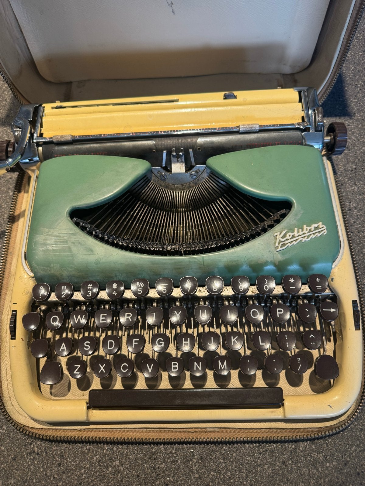 Schrijfmachine,kolibri reis schrijfmachine, Ophalen of Verzenden, Gebruikt