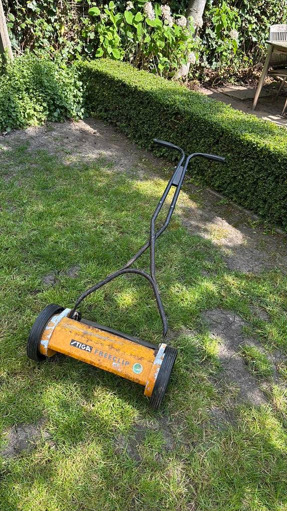 Hand grasmaaier Stiga, Tuin en Terras, Grasmaaiers, Ophalen, Gebruikt, Handgrasmaaier, 40 t/m 49 cm