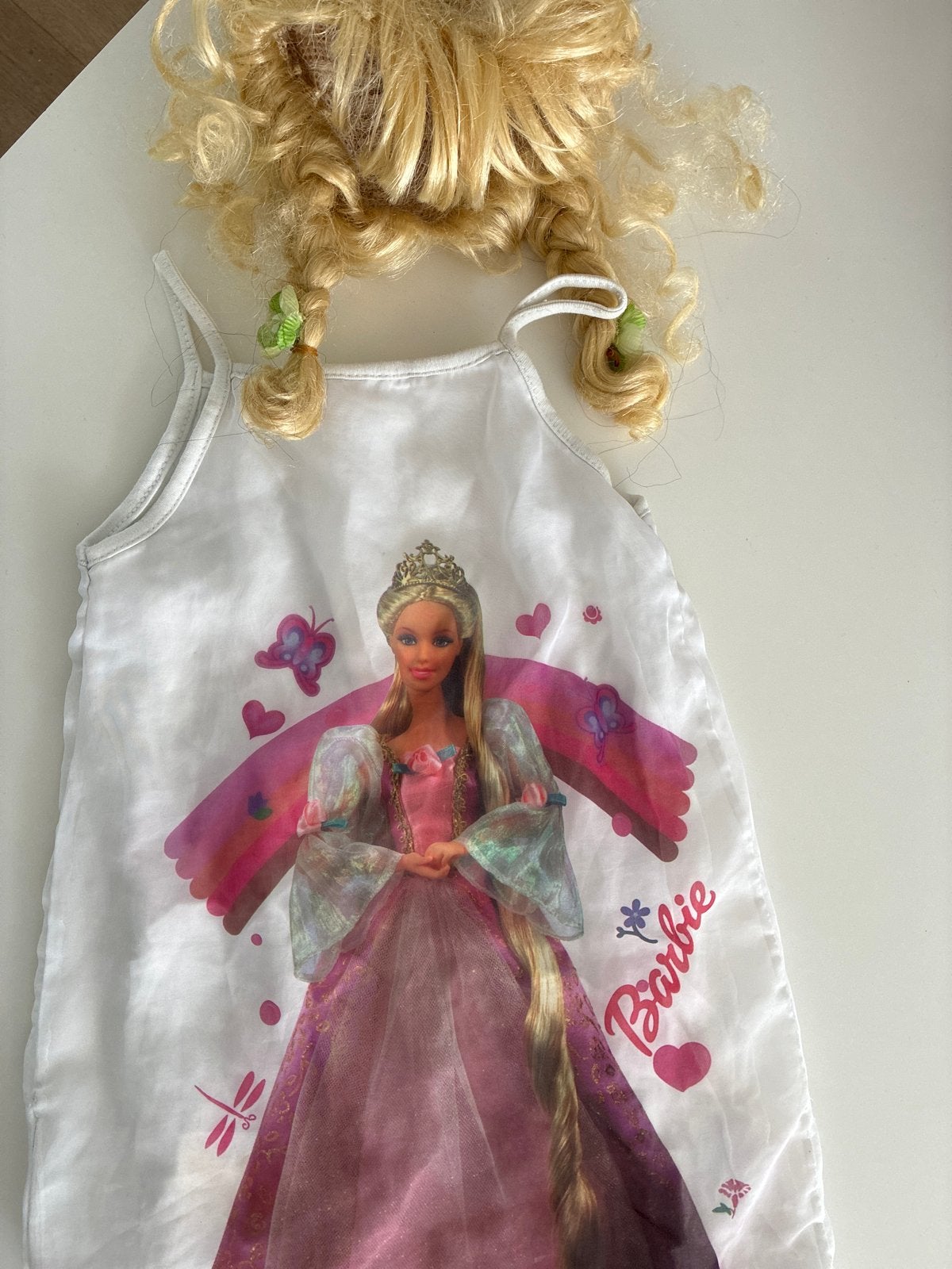 Barbie prinsessenjurk met blonde pruik, Ophalen, Gebruikt, Meisje