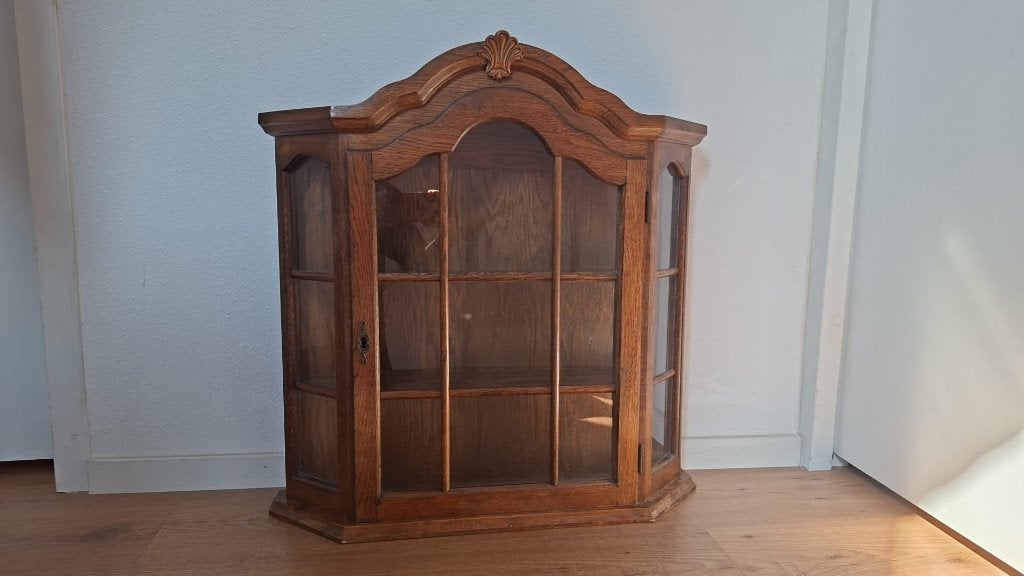 Vitrine kastje, Huis en Inrichting, Kasten | Vitrinekasten, Ophalen, Gebruikt, Met deur(en), Glas