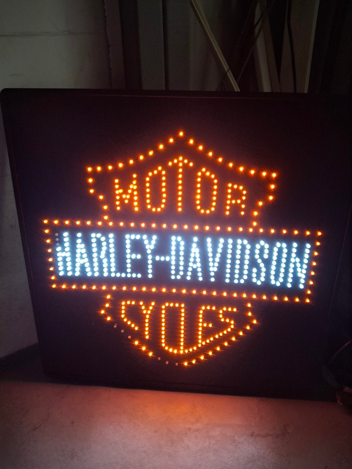 Harley Davidson licht bord, Ophalen of Verzenden, Reclamebord