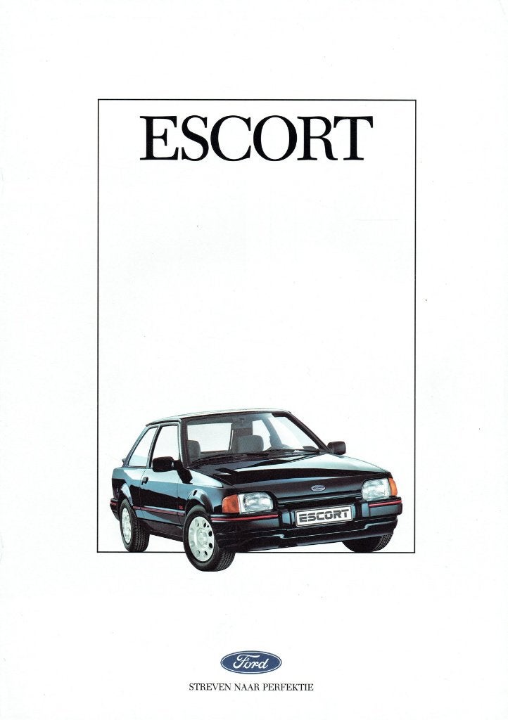 Folder Ford Escort (Belgische uitgave - 1988), Verzenden, Gelezen, Ford