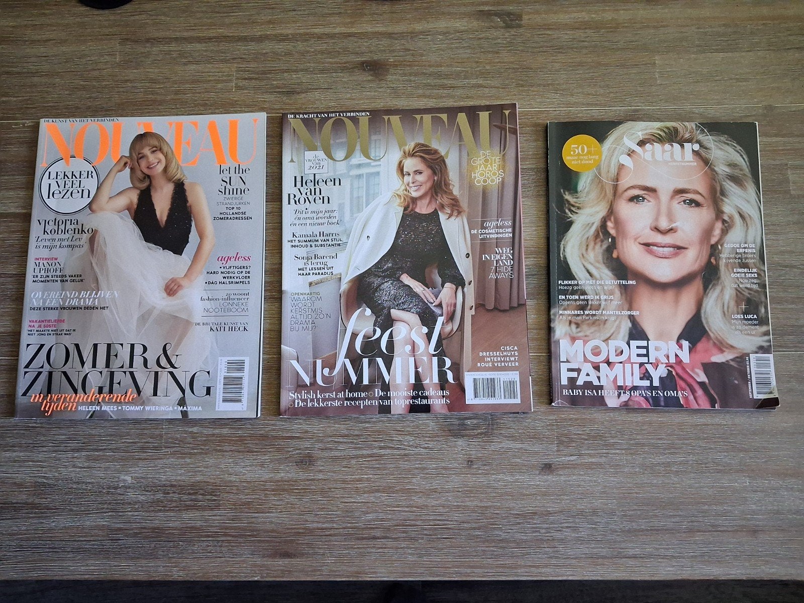 2x tijdschrift NOUVEAU uit 2020 en 1x tijdschrift  Saar, Ophalen