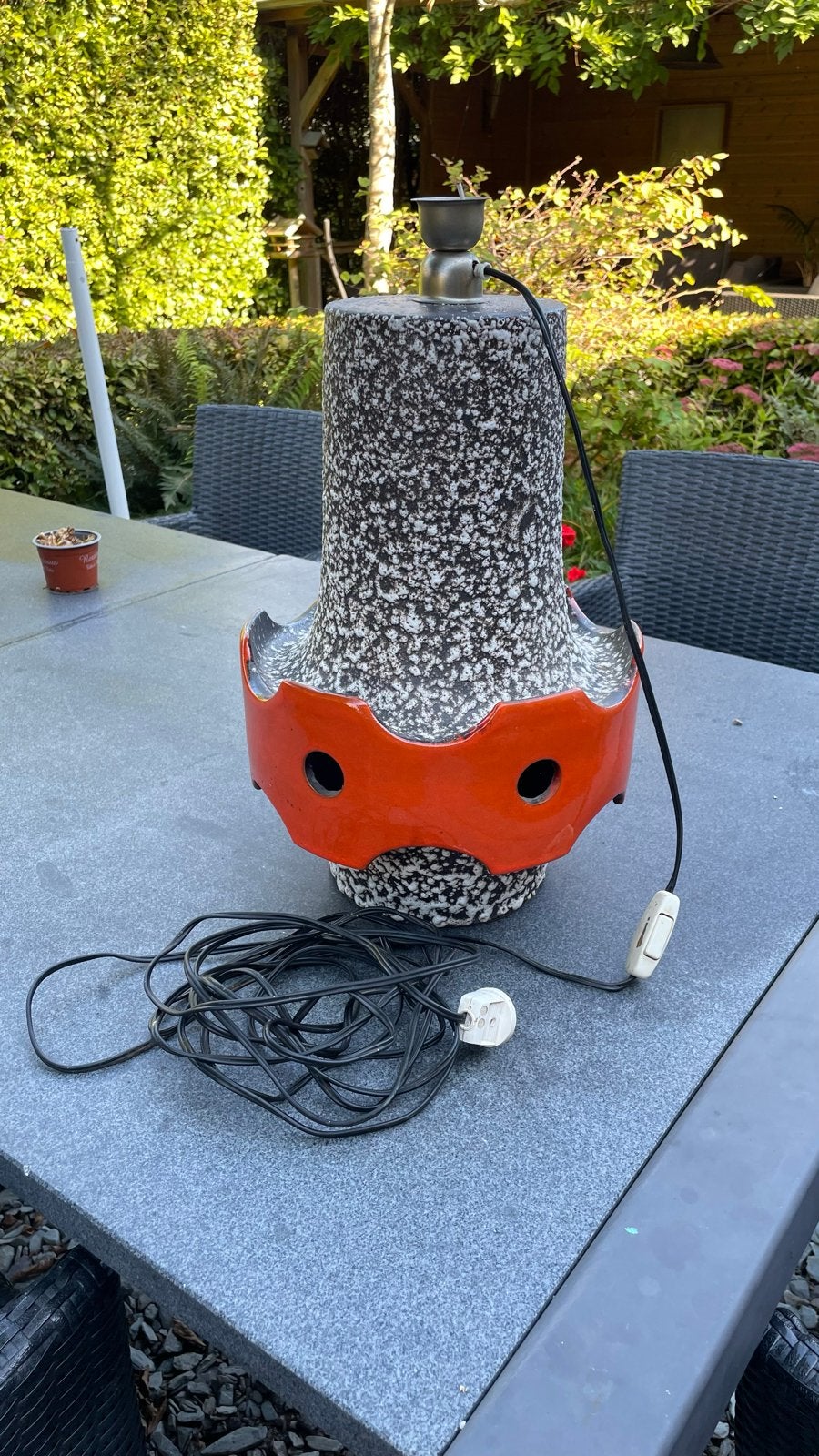 Vintage Fat Lava Hanglamp Keramiek Roth Brutalist