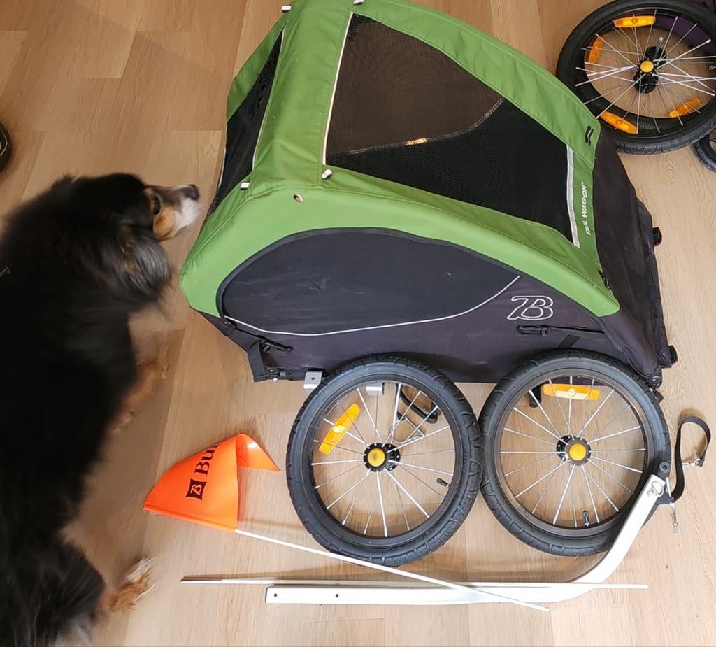 Bike Trailer for Dogs (Burley 'Tail Wagon'), Ophalen, Gebruikt, Opvouwbaar, Burley