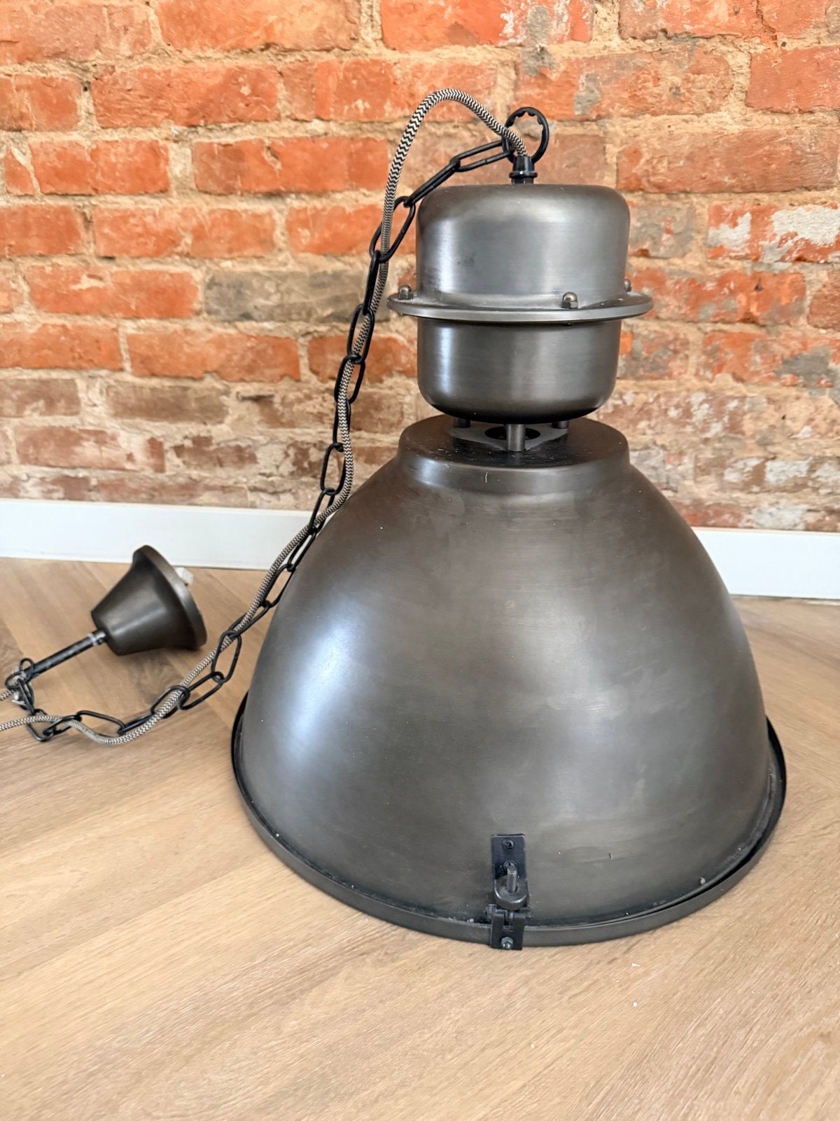 Industriële Vintage Hanglamp - Stoer en Stijlvol Design, Ophalen, Zo goed als nieuw, Metaal, 50 tot 75 cm