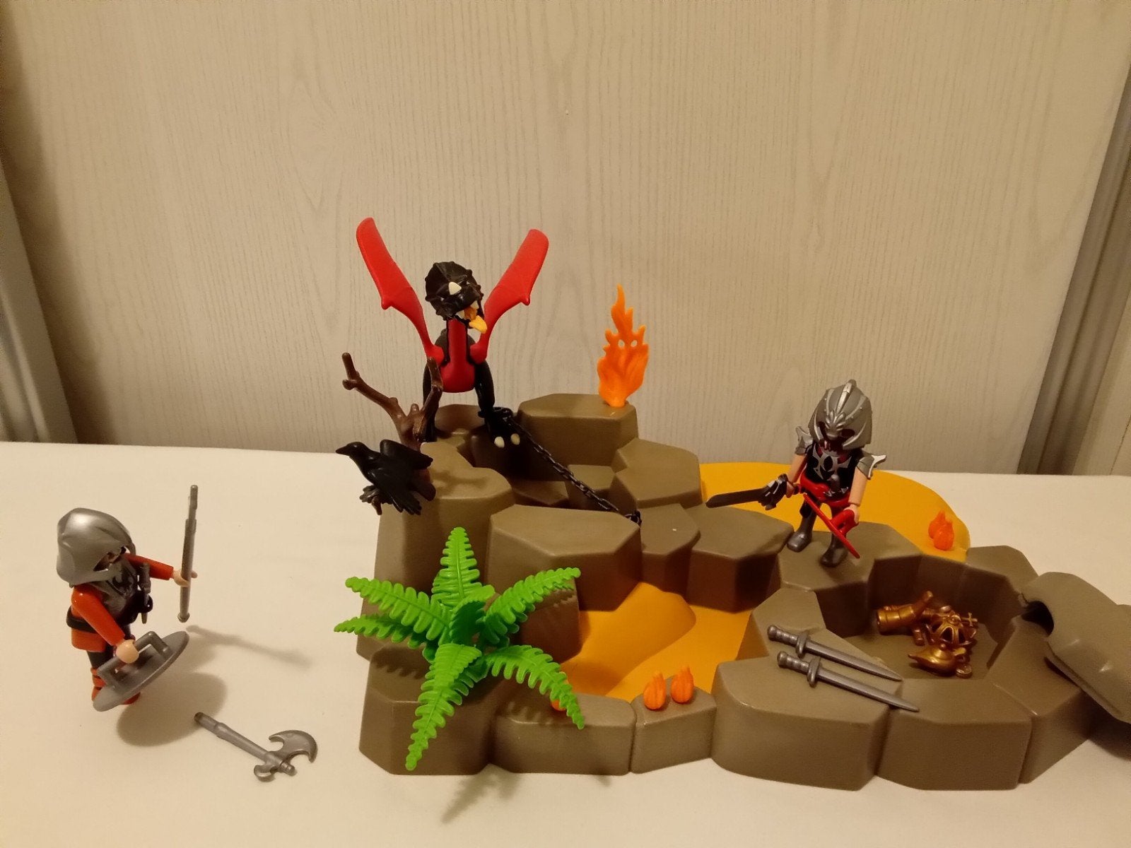 Playmobil drakenrijder set met draak, Ophalen of Verzenden, Gebruikt, Knights