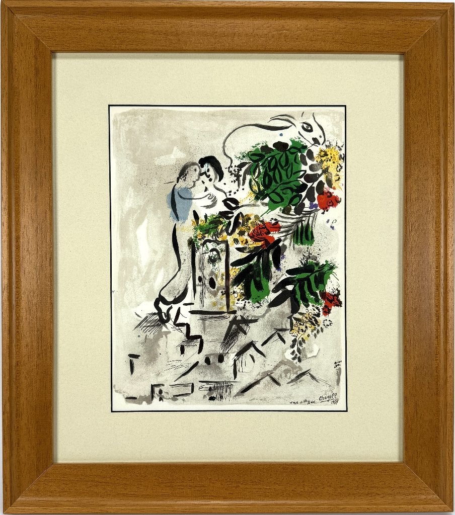 137. Gemengde druk, Marc Chagall - "Vence", 1985, Ophalen of Verzenden