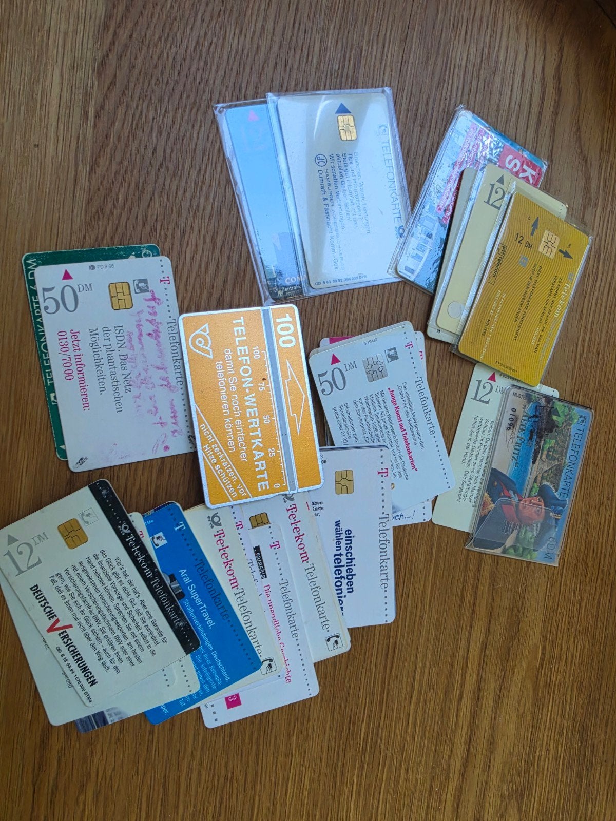 Lot oude Duitse telefoonkaarten (D-mark), Ophalen of Verzenden