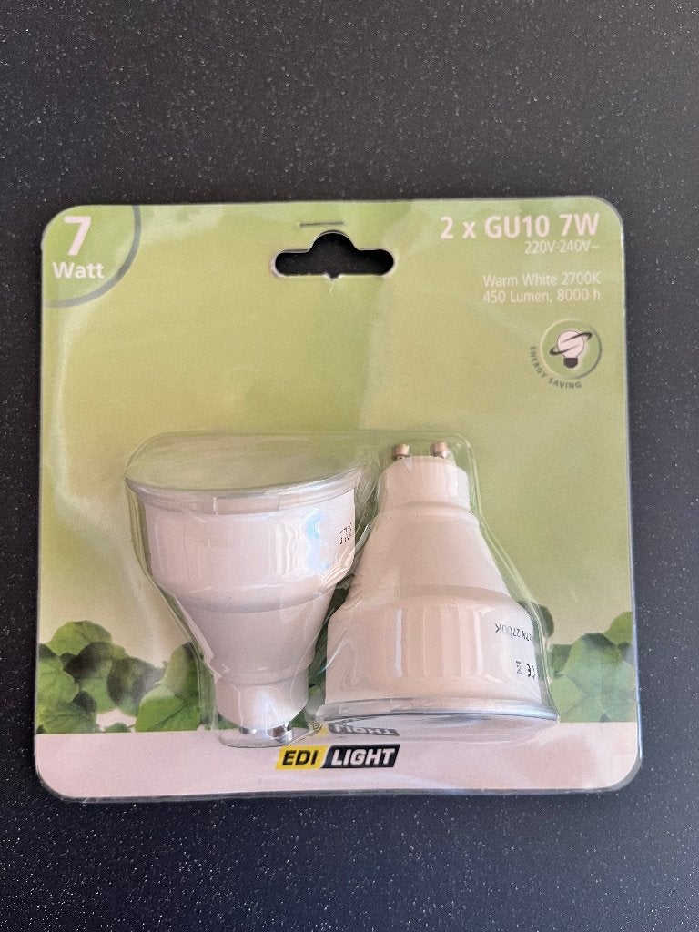 Led lampen GU10  2x 7W, Ophalen, Nieuw, Led-lamp