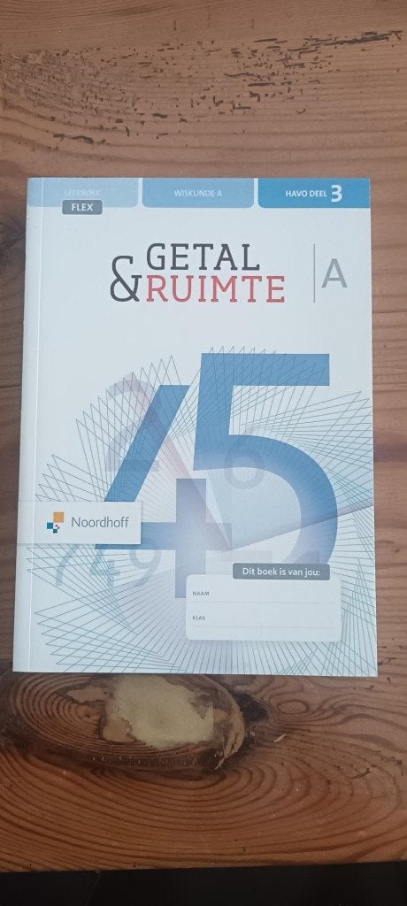Getal & Ruimte Leerboek FLEX Wiskunde A - HAVO DEEL 3, Boeken, Schoolboeken, Wiskunde A, Noordhoff, Ophalen of Verzenden, HAVO