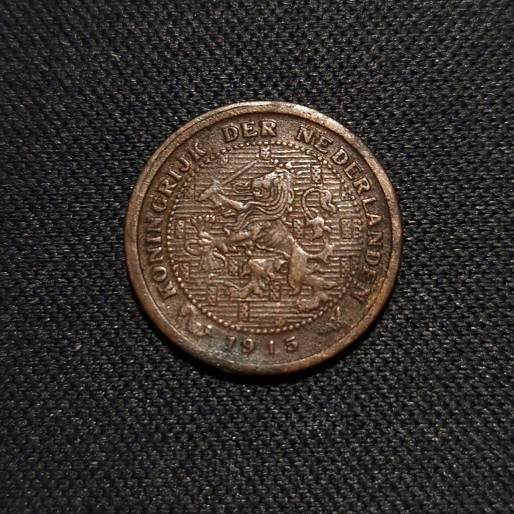 1/2 cent 1915, Verzenden, Koningin Wilhelmina, Overige waardes, Losse munt