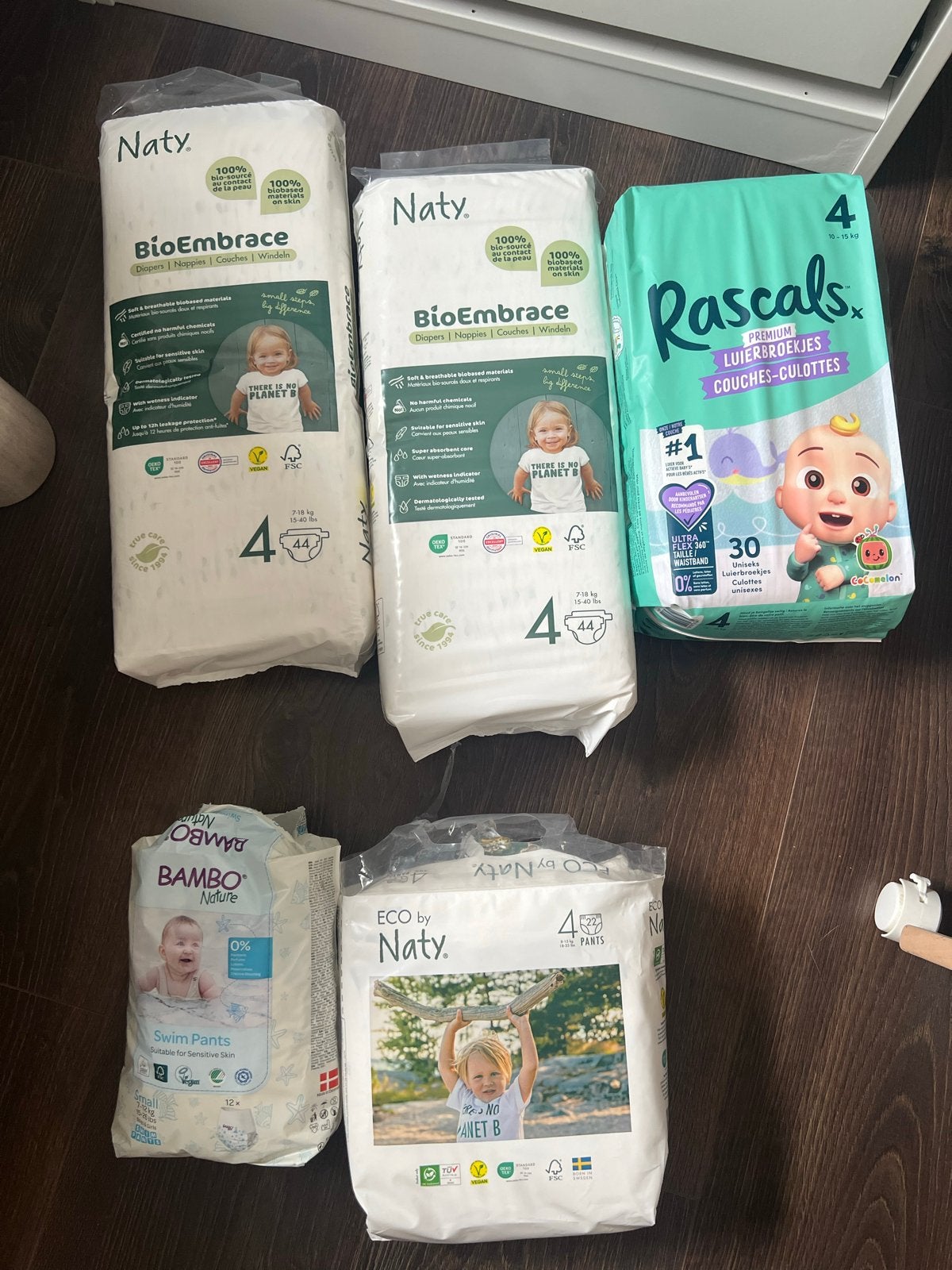 Luiers, luierbroekjes en zwemluiers maat 4, Ophalen of Verzenden, Nieuw