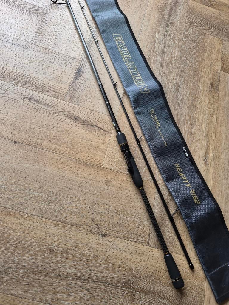 Hearty rise evolution spinhengel, Watersport en Boten, Ophalen, Zo goed als nieuw, Werphengel