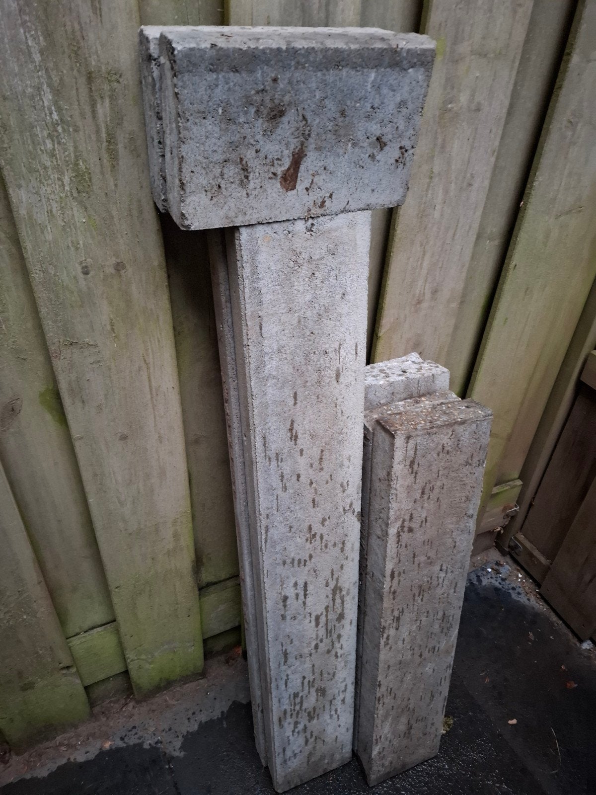 Bestratingsmaterialen: betonbandjes en steentjes geel, Tuin en Terras, Ophalen, Gebruikt, Overige typen, Natuursteen
