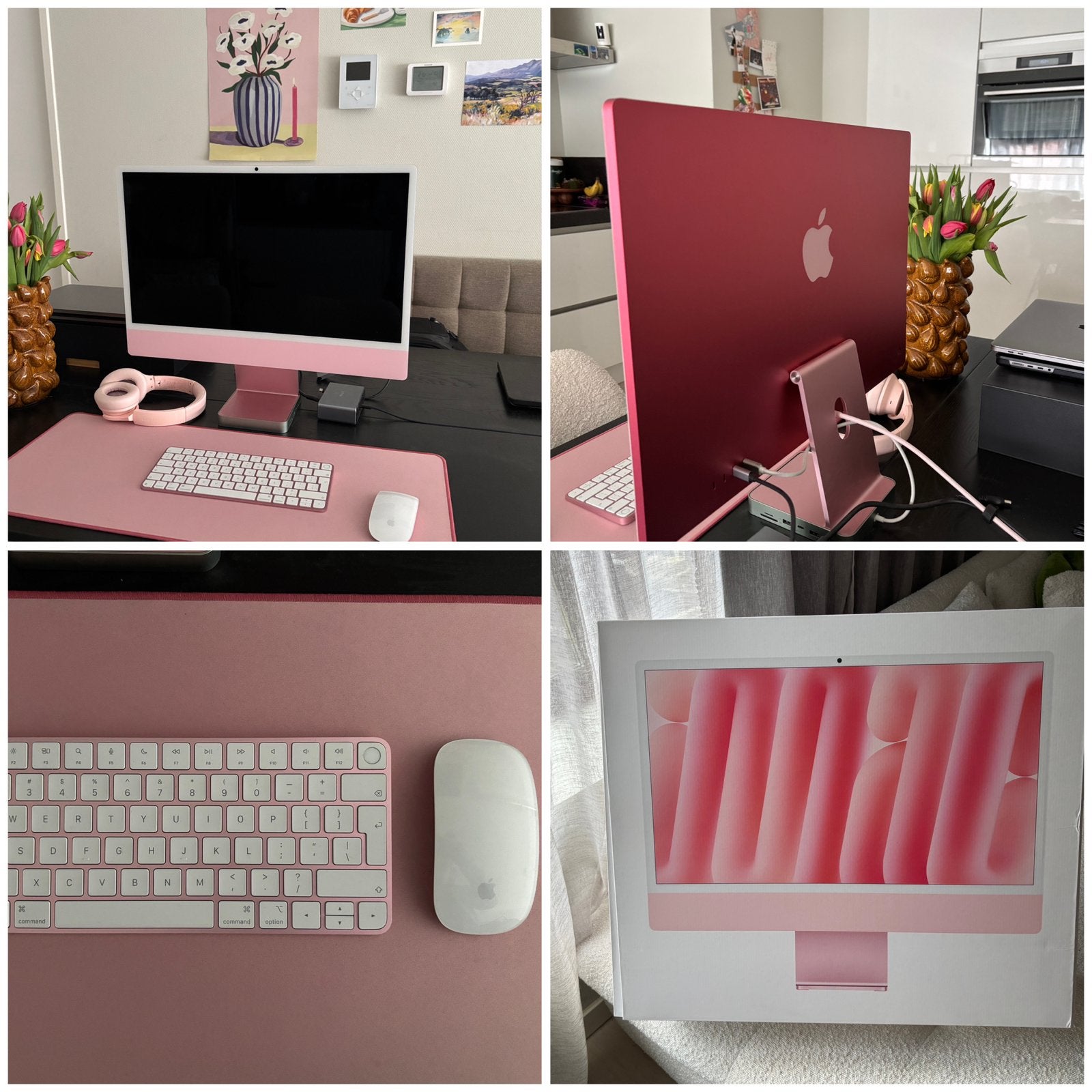 iMac 24-inch Roze (M4) - 512GB | 24GB | 10core | incl doos, Computers en Software, Apple Desktops, Ophalen, SSD, IMac, Zo goed als nieuw