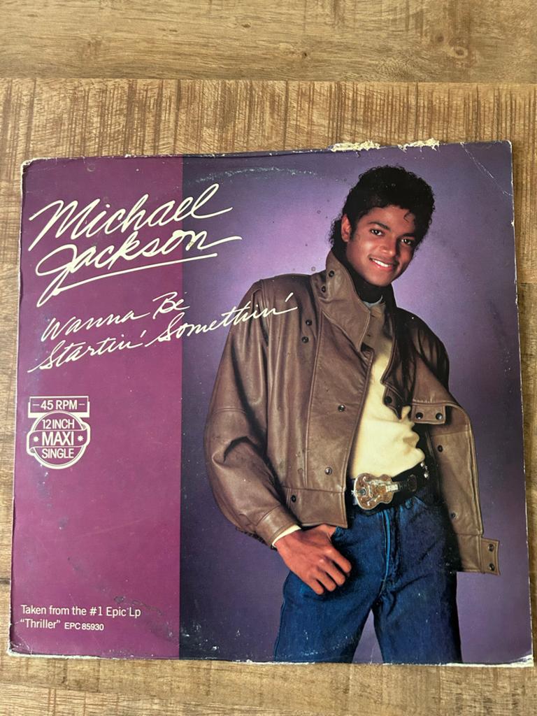 Michael Jackson - Wanna Be Startin' Somethin' Maxi-Single, Cd's en Dvd's, Vinyl Singles, Gebruikt, Originele persing, Maxi-single