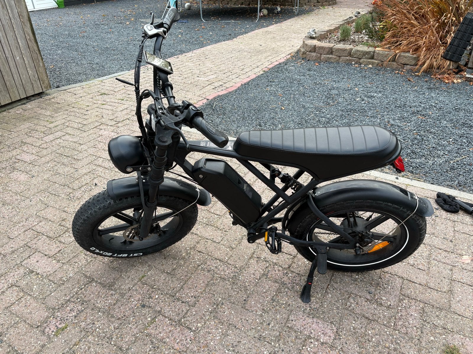 Stoere Fatbike E-bike met dikke banden (2024), Fietsen en Brommers, Elektrische fietsen, Gebruikt, Minder dan 47 cm, 30 tot 50 km per accu
