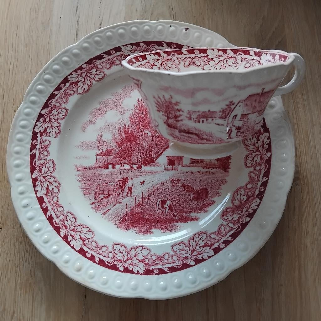 Dutch farm / boerenhoeve rood, Ophalen of Verzenden