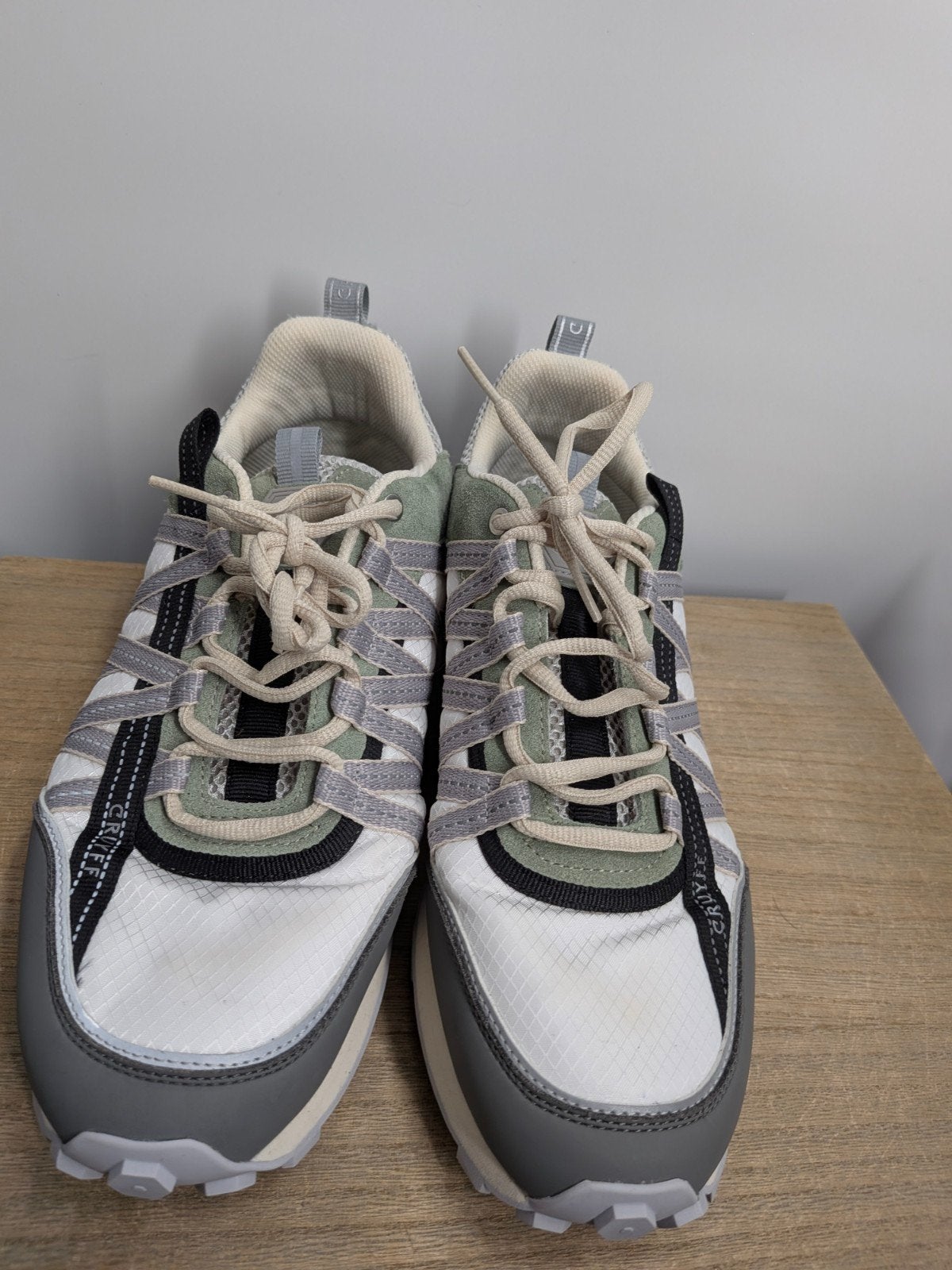 Cruyff Sneakers Maat 44 | Wit Grijs Groen | Sportief, Wit, Cruyff, Ophalen of Verzenden, Sneakers of Gympen
