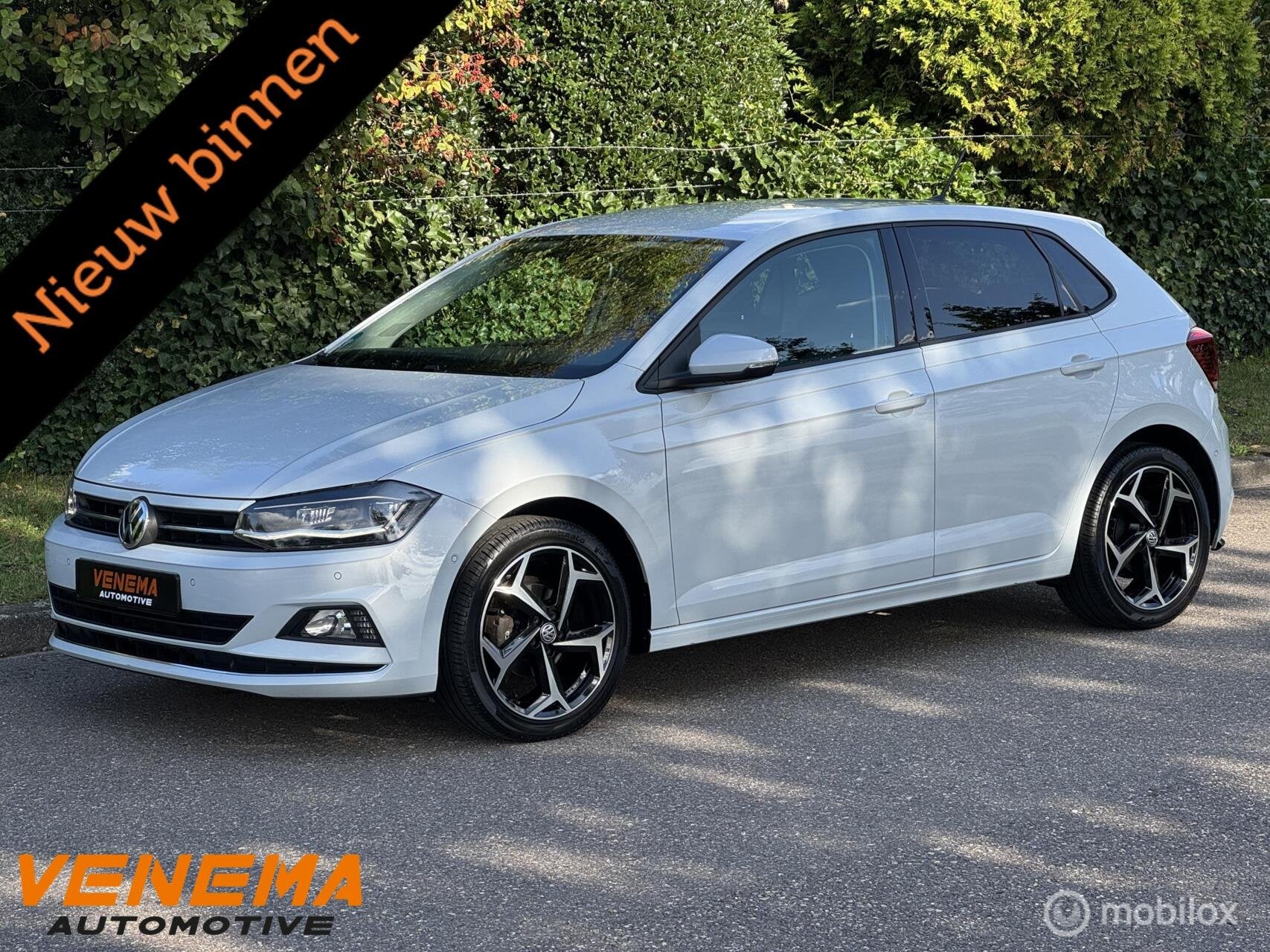 VW Polo 1.0 TSI DSG Highline | LED | ACC | 17"| Navi |1e Eig, Stof, Gebruikt, 95 pk, Met garantie (alle)