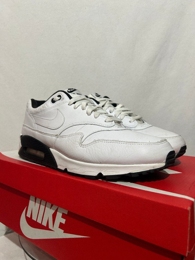 Maat 44,5 - Nike Air Max 90/1 White Black, Kleding | Heren, Schoenen, Overige kleuren, Verzenden, Nike, Nike