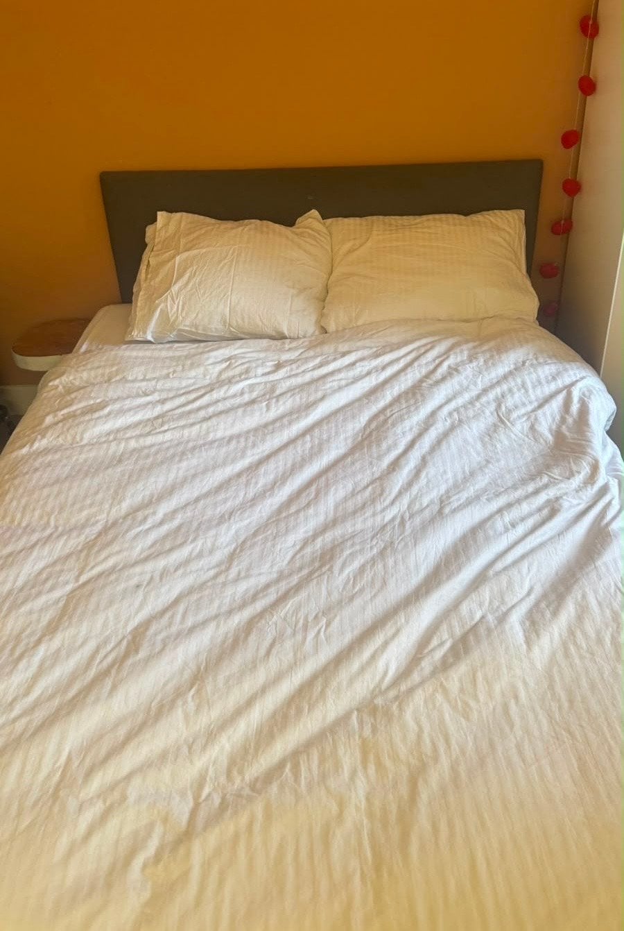 IKEA SÄBÖVIK Boxspring bed, grijs, 140x200 cm, Ophalen, Gebruikt, 140 cm, Twijfelaar