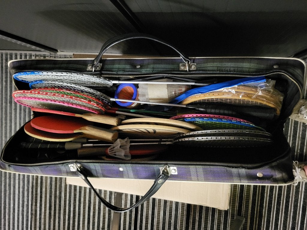 Tas vol met badmintonrackets, ping pong batjes en, Ophalen of Verzenden, Nieuw