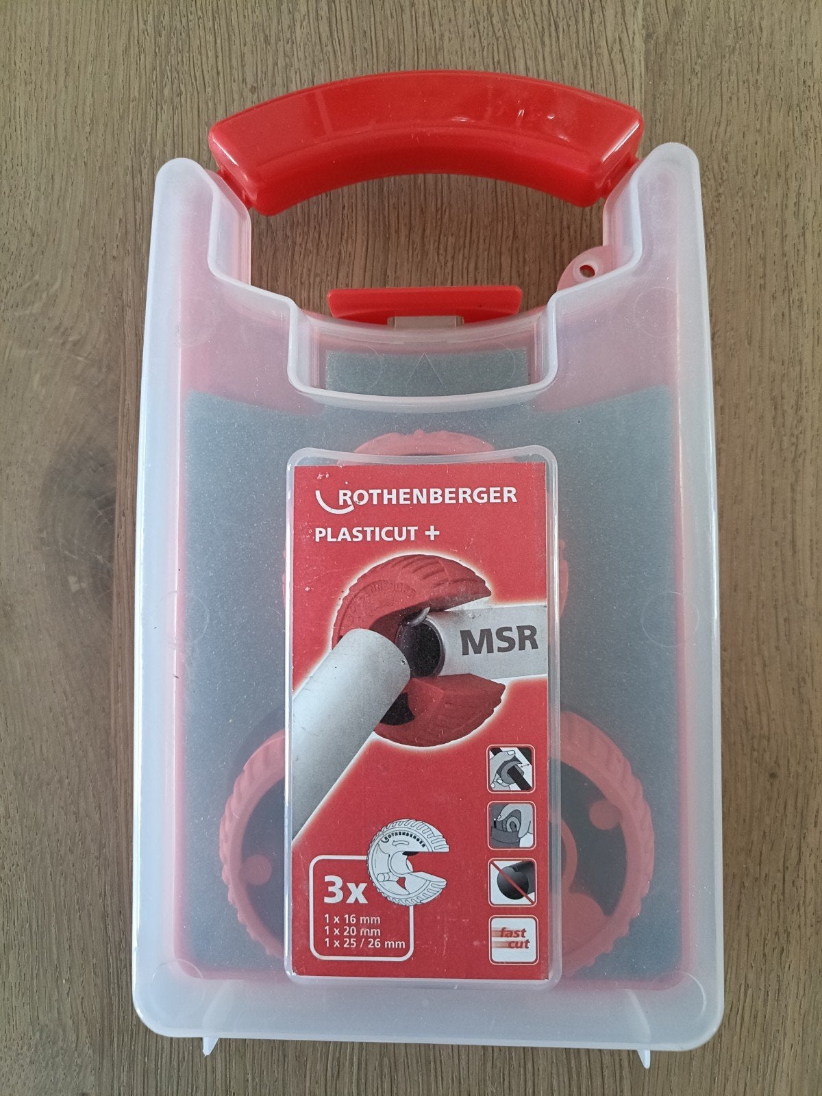 Rothenberger Plasticut + MSR 3-delige set (16-20-25/26 mm), Ophalen of Verzenden, Nieuw, Snijgereedschap, Overige merken