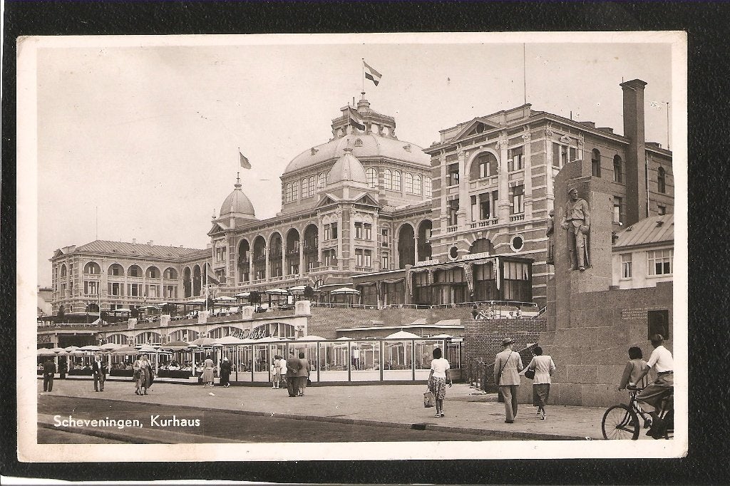 Scheveningen, Kurhaus, Ophalen of Verzenden, 1940 tot 1960, Gelopen, Zuid-Holland