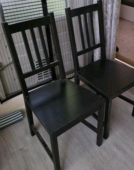 3x IKEA Stefan stoelen - 3 stuks voor vaste prijs van €50, Huis en Inrichting, Ophalen, Gebruikt, Drie, Zwart