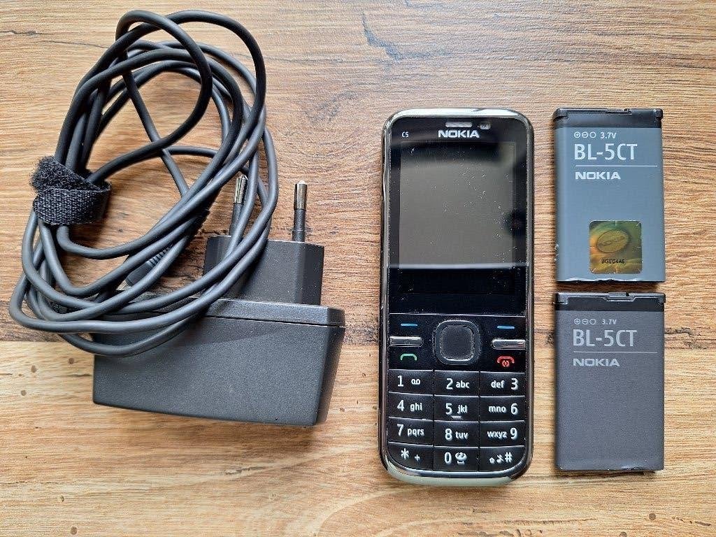 Nokia C5 Defect, Zwart, Fysiek toetsenbord, 3 tot 6 megapixel, Ophalen of Verzenden