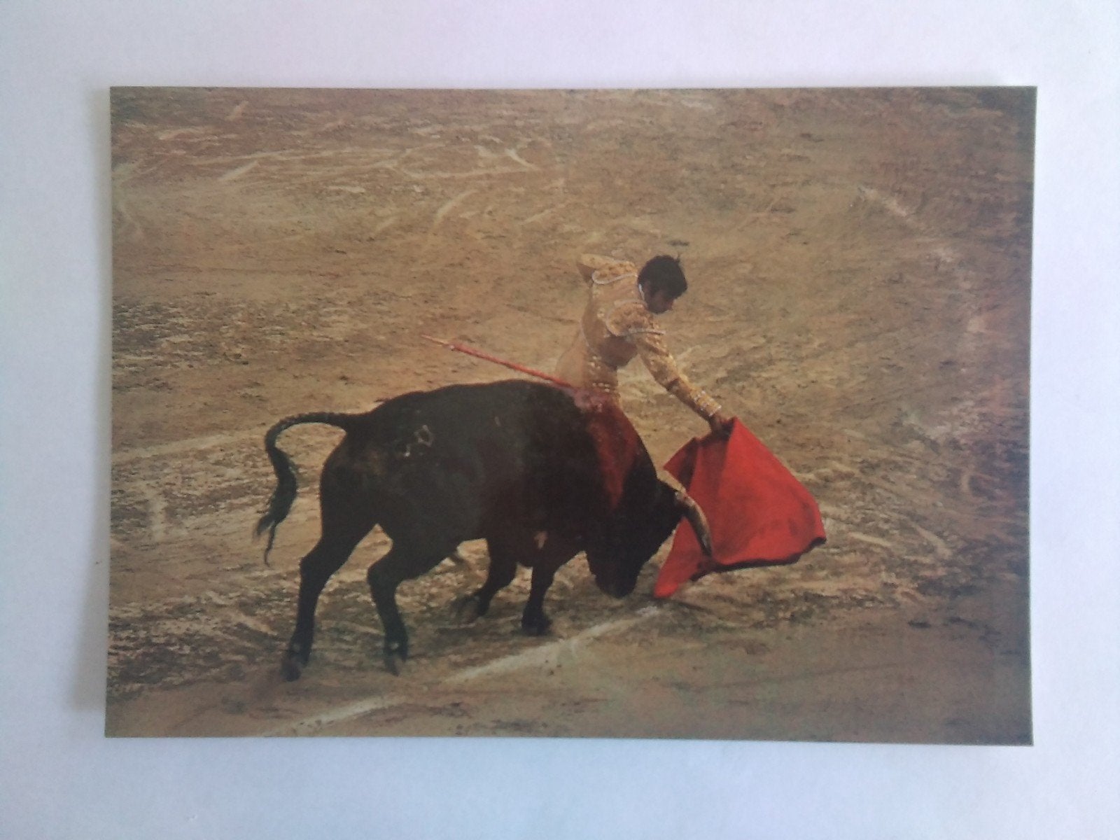 Kaart programma stierenvechten Burgos Spanje 1985, Verzamelen, Verzenden, 1980 tot heden, Spanje