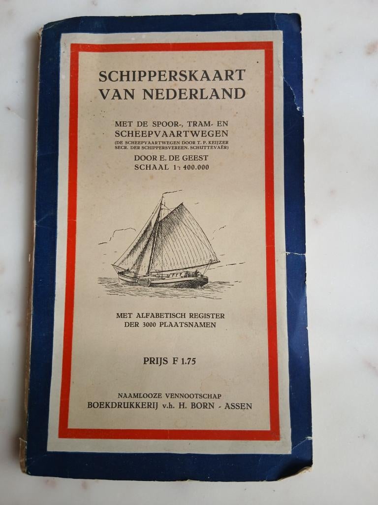 Schipperskaart van Nederland, Ophalen of Verzenden